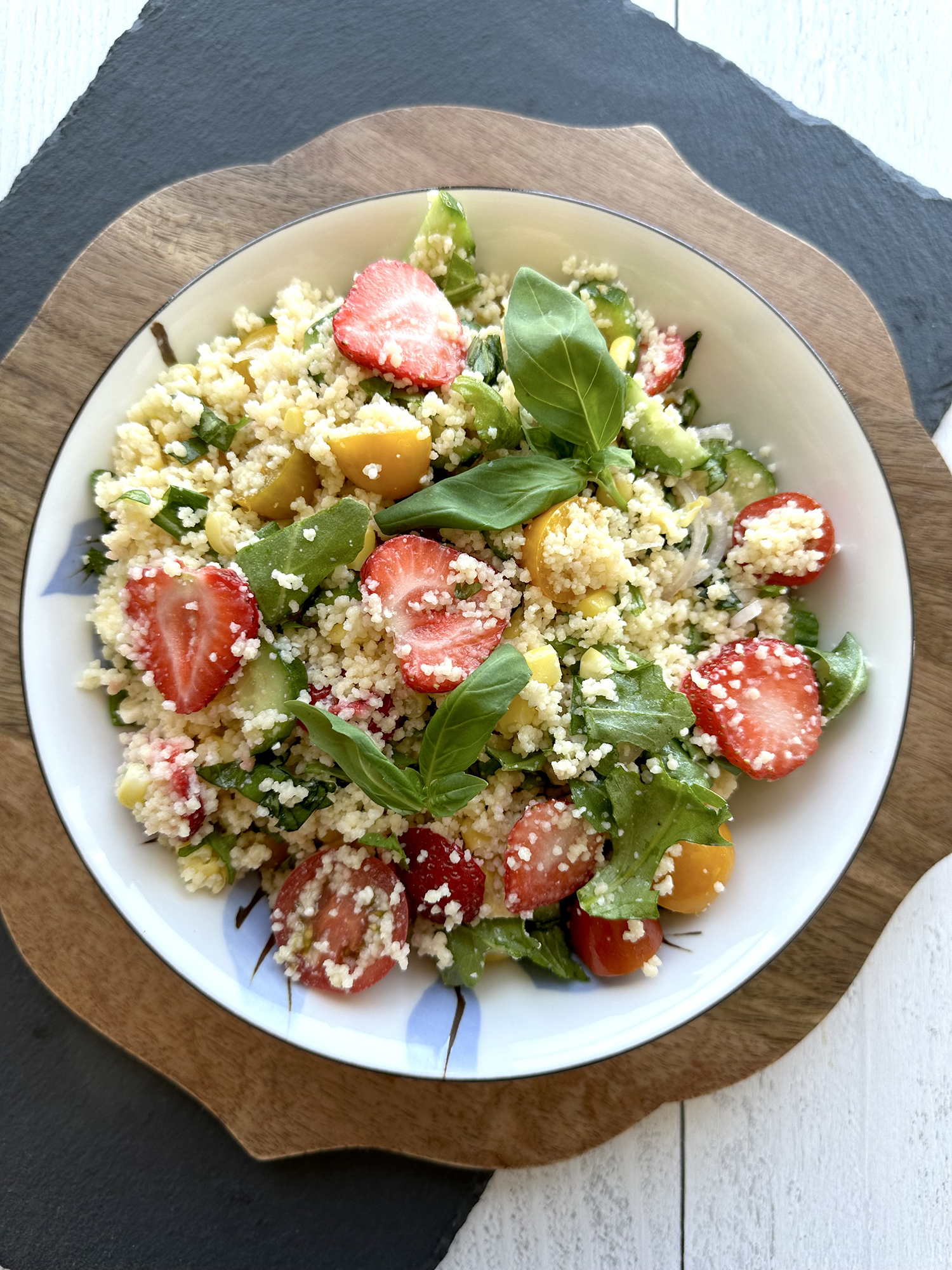 Summer Couscous Salad with Queso Fresco
