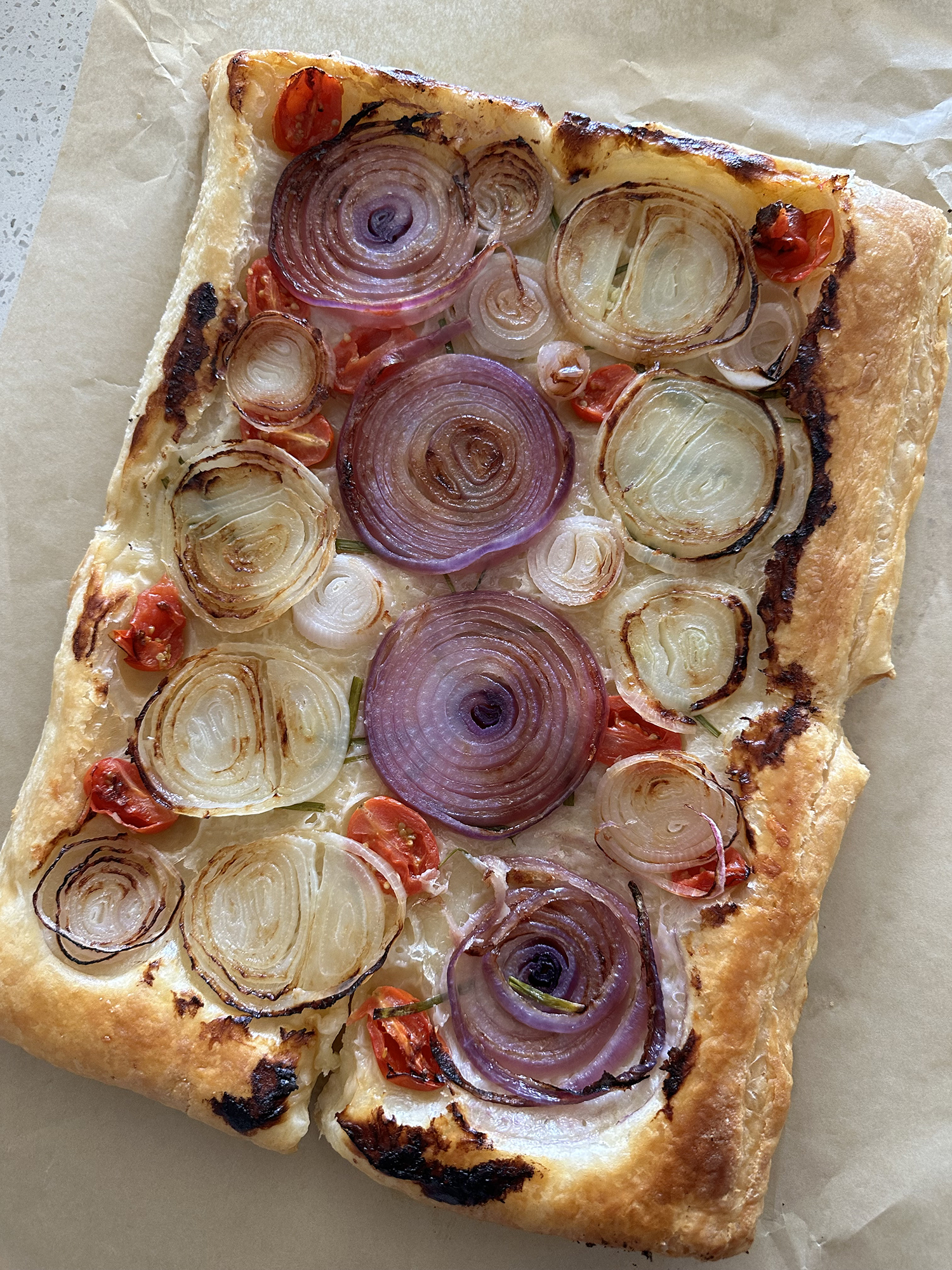 Upside-Down Onion Pastry