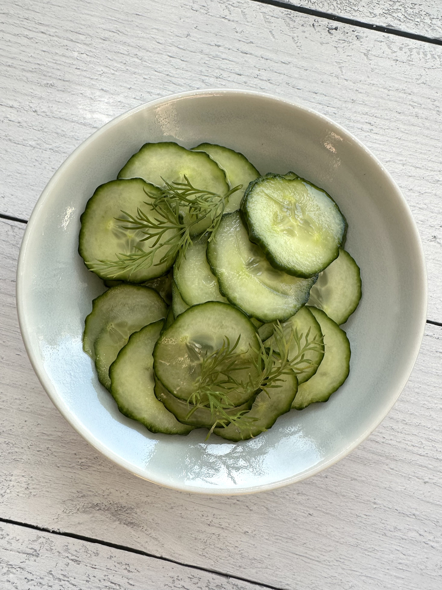 Danish Cucumber Salad - Agurkesalat (vegan)