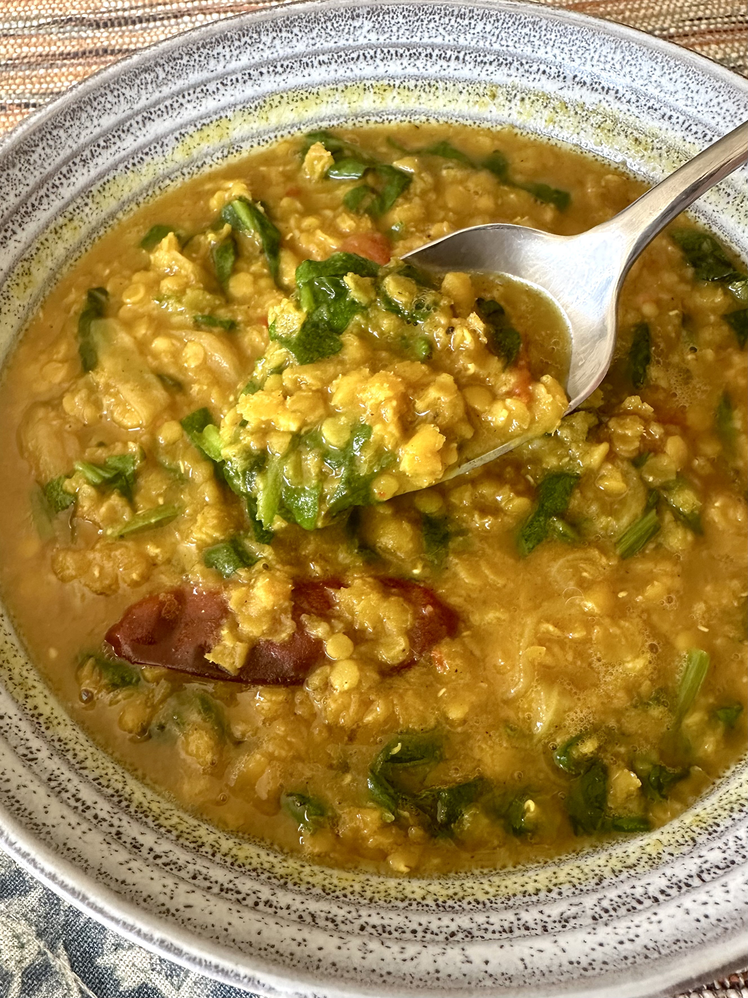 Pakistani Dal Palak (Vegan Lentil Curry)