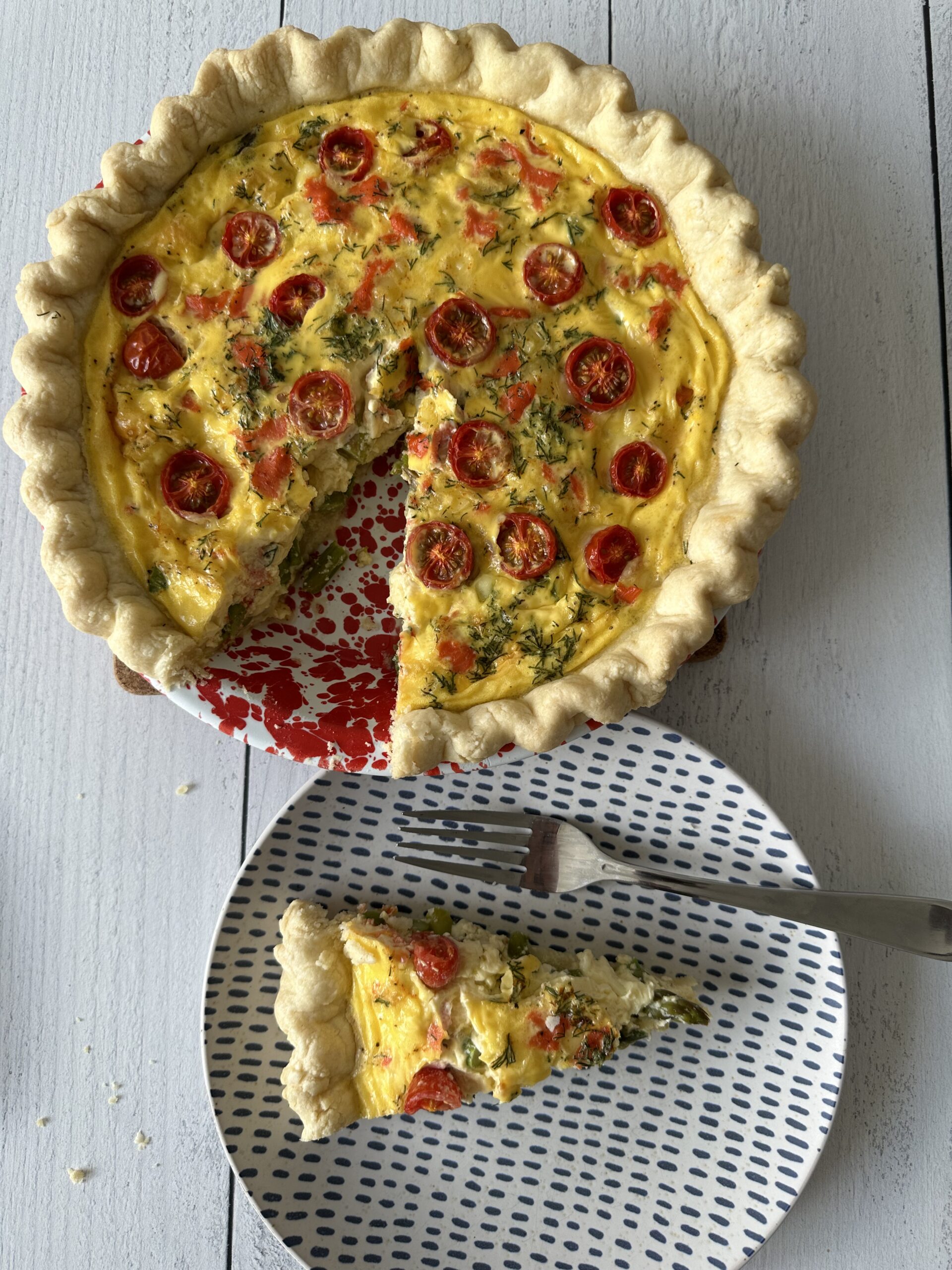 Havarti & Smoked Salmon Quiche