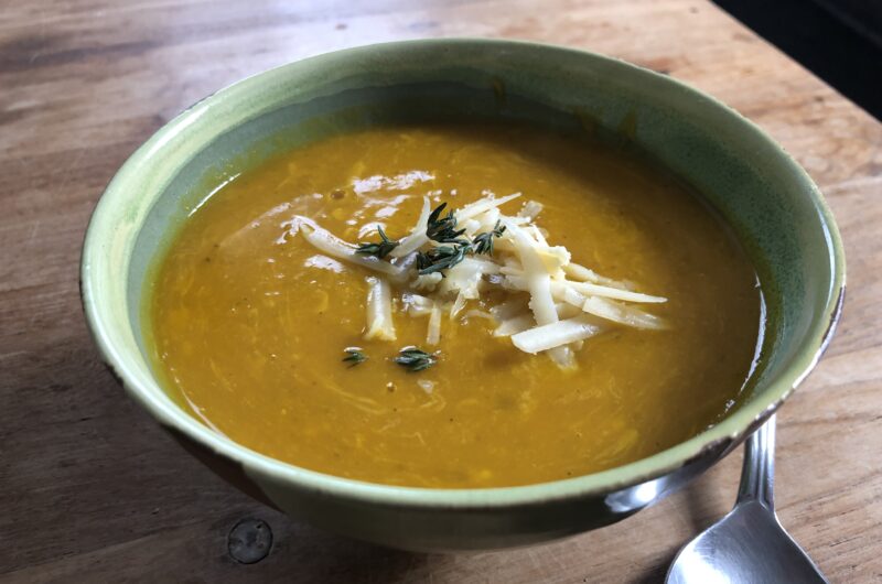 Buttercup Squash and Cheddar Soup