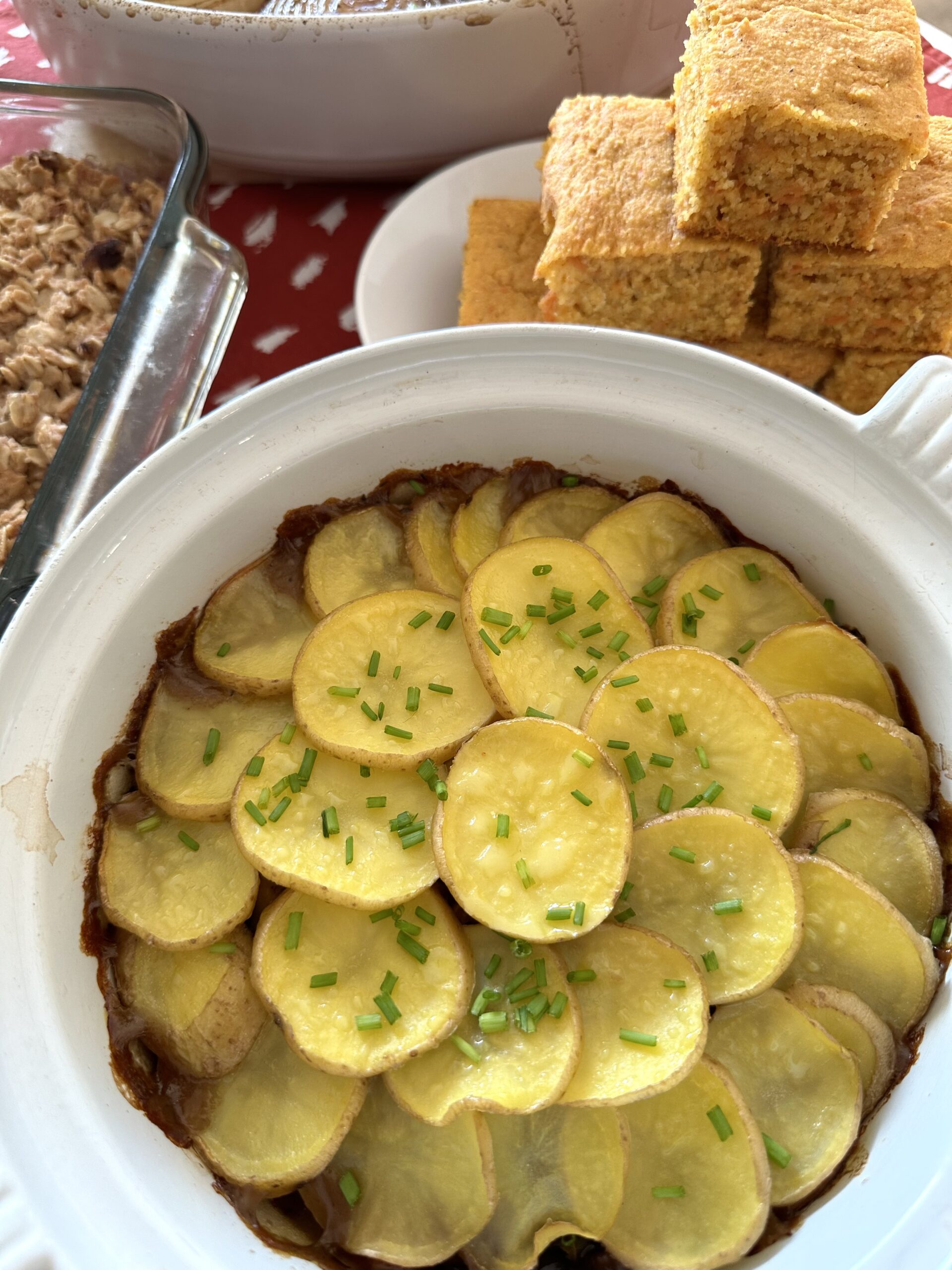 Vegan Mushroom Lancashire Hotpot