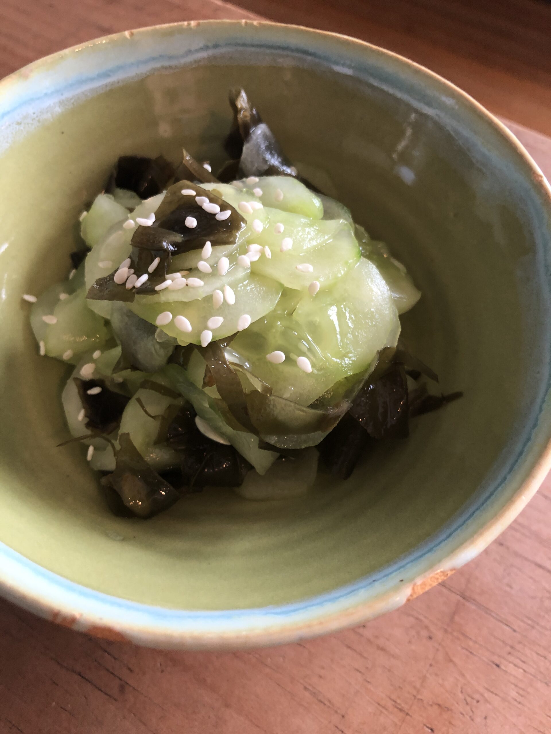 Cucumber and Wakame Salad (Sunomono)